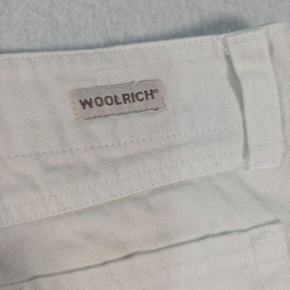 Woolrich Denim Shorts Women's Size 10 100% Cotton White 5 Pocket - Picture 7 of 7